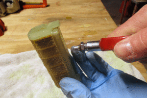 Clean the air filter to help solve chainsaw starting problems. 